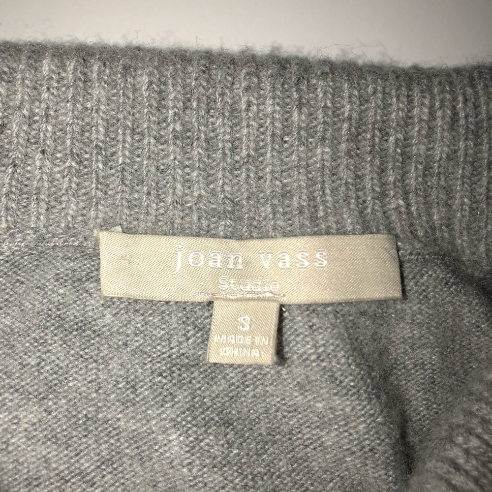 💰Joan Vass || grey sweater woven knitted sweater - Picture 5 of 5